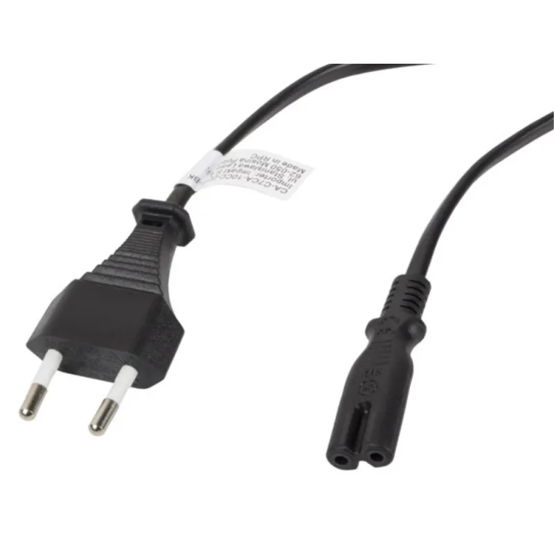 CABLE LANBERG DE ALIMENTACION OCHO CEE 7-16 A IEC320 C7 NEGRO 3M