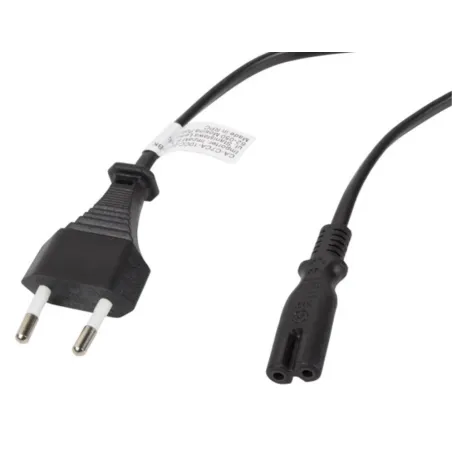 CABLE LANBERG DE ALIMENTACION OCHO CEE 7-16 A IEC320 C7 NEGRO 3M