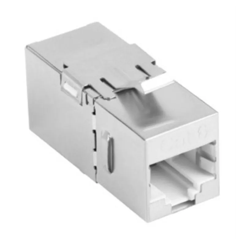 ADAPTADOR LANBERG CAT6 FTP HEMBRA THRU KEYSTONE RJ45 A RJ45, 90 GRADOS