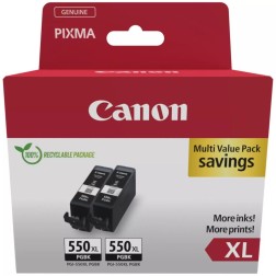 Pack cartucho tinta canon pgi - 550xl negro