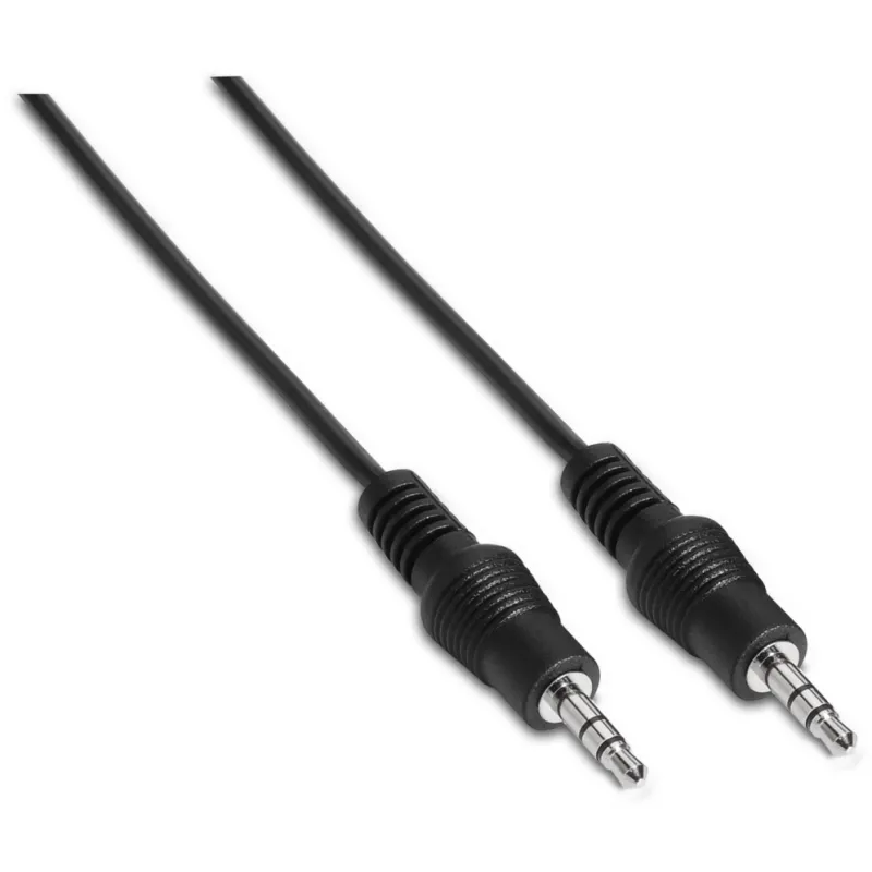 Cable Estéreo Aisens A128-0143- Jack 3-5 Macho - Jack 3-5 Macho- Hasta 0-1W- 3m- Negro