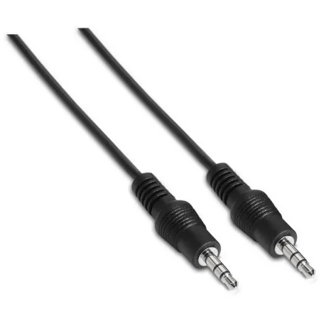 Cable Estéreo Aisens A128-0141- Jack 3-5 Macho - Jack 3-5 Macho- Hasta 0-1W- 30cm- Negro