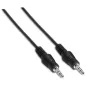 Cable Estéreo Aisens A128-0141- Jack 3-5 Macho - Jack 3-5 Macho- Hasta 0-1W- 30cm- Negro