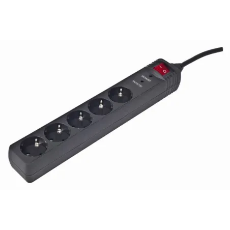 REGLETA GEMBIRD 5 TOMAS PROTECCION ANTIPICOS NEGRO 1,5M
