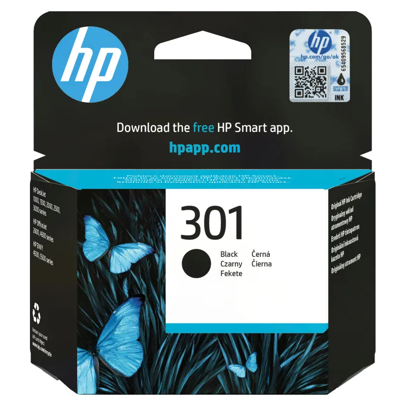 Cartucho tinta hp 301 ch561ee negro
