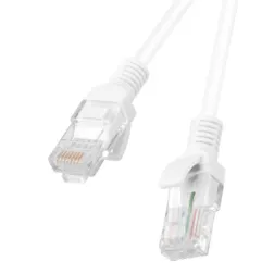 CABLE RED LANBERG LATIGUILLO CAT-6 UTP 3M BLANCO FLUKE PASSED