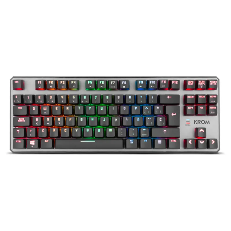 TECLADO GAMING KROM KERNEL TKL USB RETROILUMINADO MECANICO NEGRO TECLADO GAMING KROM KERNEL TKL USB RETROILUMINADO MECANICO NEGRO