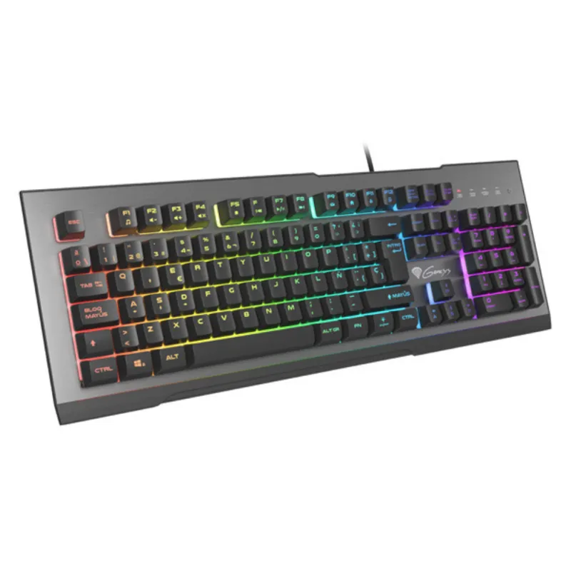 TECLADO GAMING GENESIS RHOD 500 USB RETROILUMINADO ALUMINIO