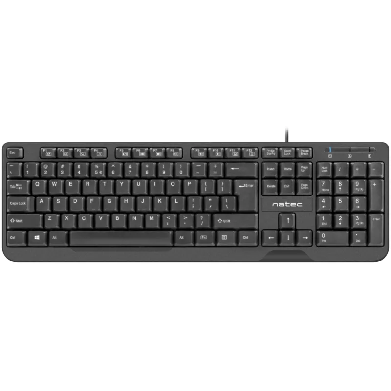 TECLADO NATEC TROUT SLIM USB NEGRO
