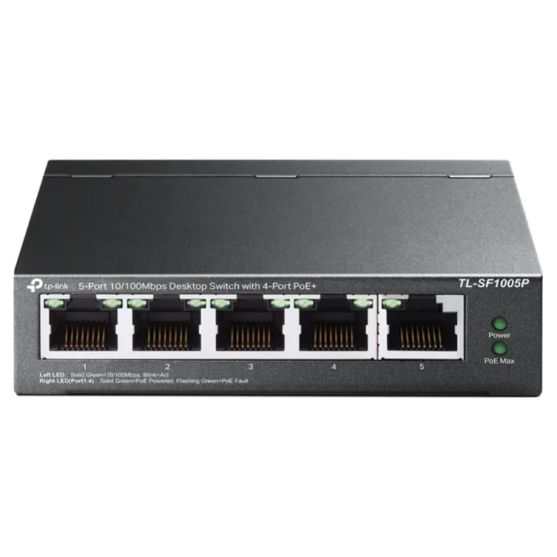 Switch 5 puertos tp - link tl - sf1005p 10
