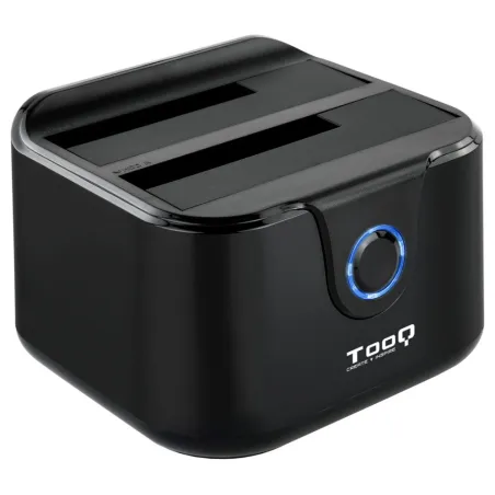 DOCK TOOQ TQDS-802B 2xSATA 2,5"-3,5" USB 3-0, CLONE OTB NEGRO