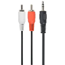 CABLE AUDIO GEMBIRD CONECTOR 3,5MM A RCA 2,5M