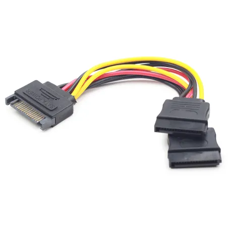 CABLE ALIMENTACION GEMBIRD SATA PLANO 0,15M