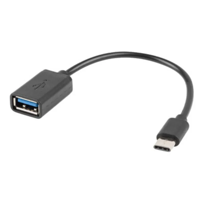 ADAPTADOR LANBERG OTG USB-C(M) A USB-A 2-0 (H) 15 CM NEGRO