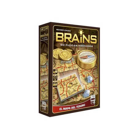 Juego mesa brains mapa del tesoro