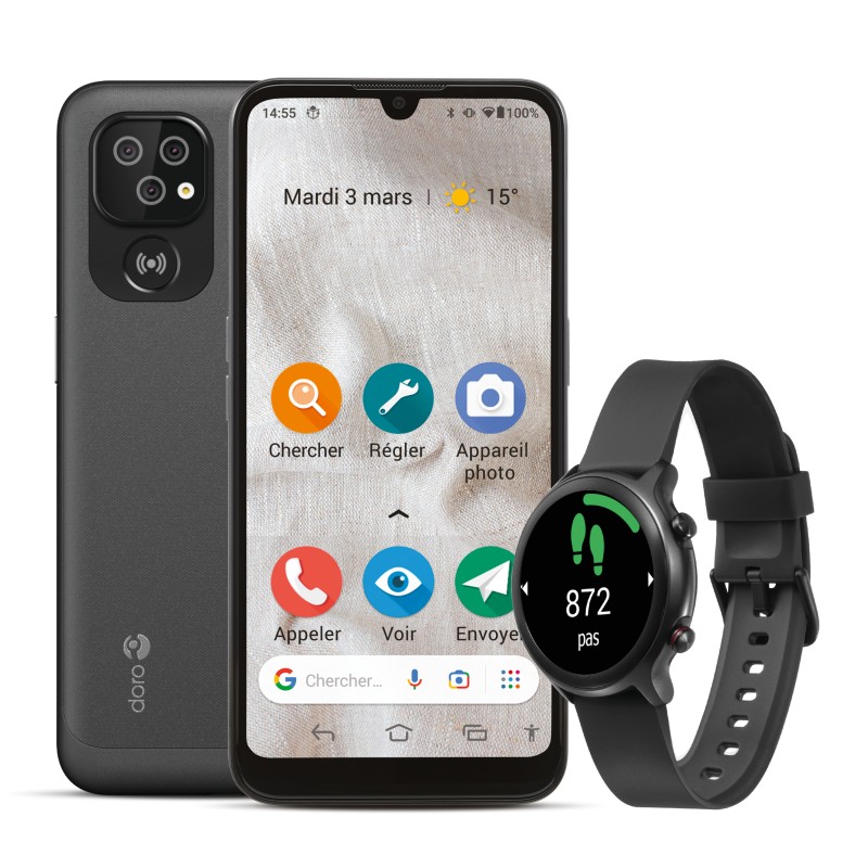 Bundle doro smartphone 8100 + smartwatch