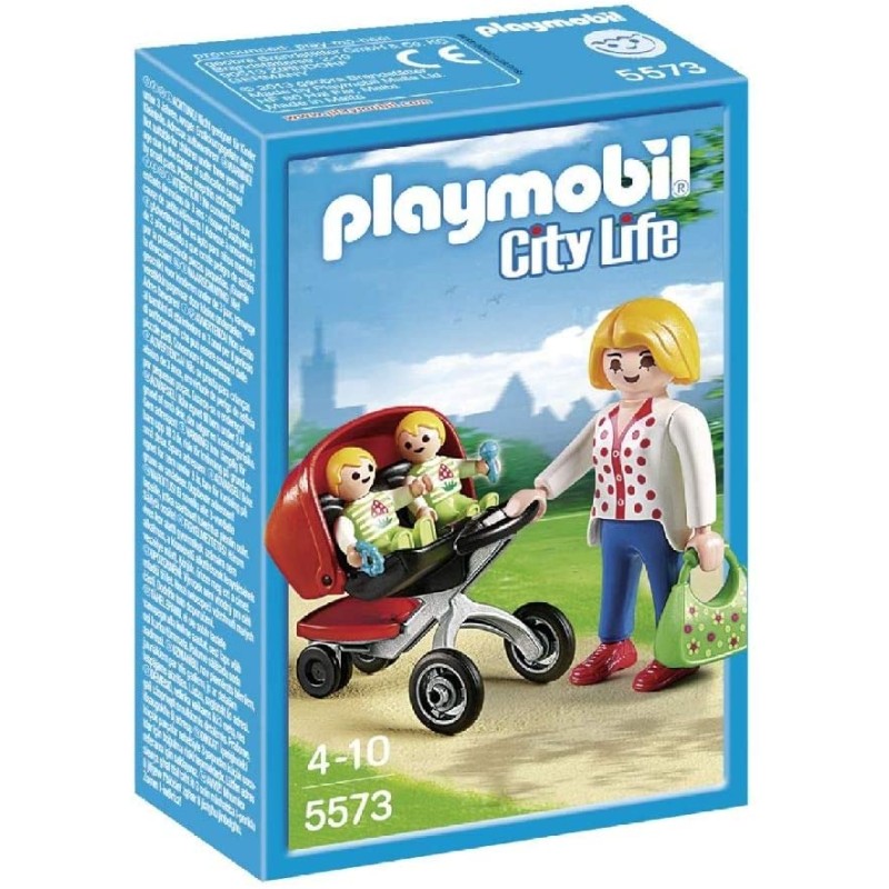 Playmobil mama con carrito gemelos