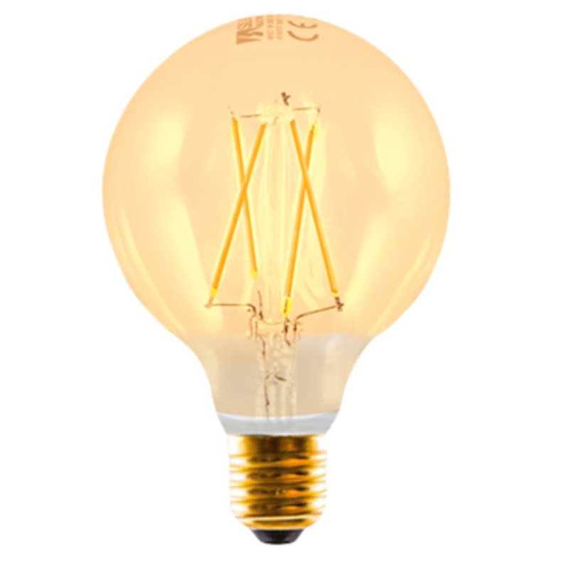 Bombilla led silver electronic filamento edison