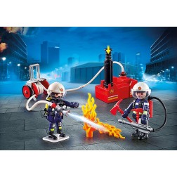 Playmobil ciudad accion - bomberos con