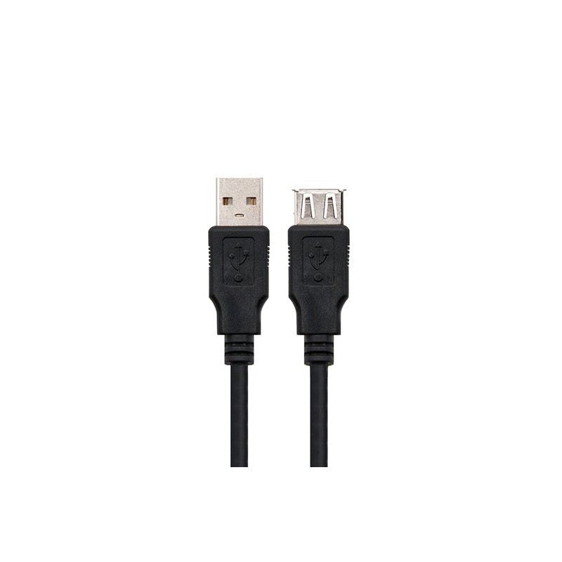 CABLE USB(A) 2-0 A USB(A) 2-0 NANOCABLE 3M NEGRO