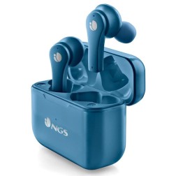 Auriculares Bluetooth NGS Ártica Bloom con estuche de carga- Autonomía 6h- Azules