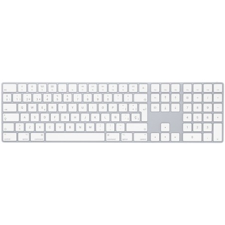 Teclado Inalámbrico Apple Magic Keyboard- con Teclado numérico- Plata