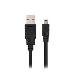 Cable USB 2-0 Nanocable 10-01-0402- USB Macho - MiniUSB Macho- 1-8m- Negro