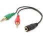 Cable audio equip jack 3-5mm hembra