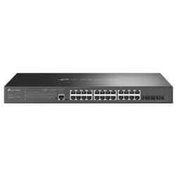 TP-Link Omada SG3428MP switch Gestionado L2+ Gigabit Ethernet (10/100/1000) Energía sobre Ethernet (PoE) 1U Negro