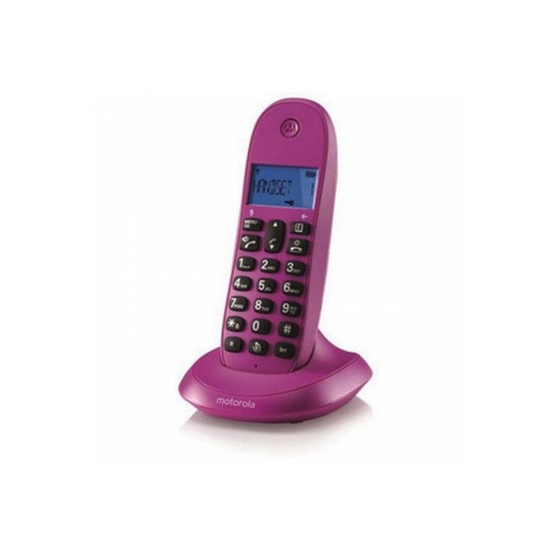 Telefono motorola c1001lb+ wireless inalambrico violeta