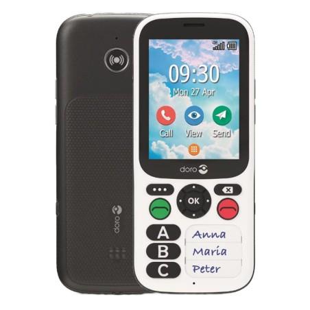 TELEFONO MOVIL SENIOR DORO 780X 2,8" 512MB 4GB BLANCO NEGRO