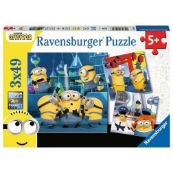 Puzzle ravensburger minions 3x49