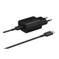 Cargador de Pared Samsung EP-TA800XBEGWW- 1 USB Tipo-C + Cable USB Tipo-C- 25W