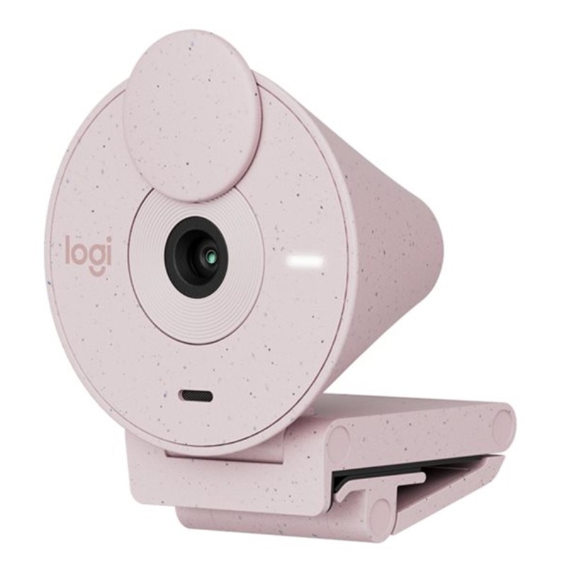 Webcam logitech brio 300 rosado full