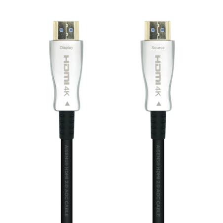 CABLE HDMI AISENS V2-0 OPTICO ACTIVO AOC 4K60HZ M-M 15M NEGRO