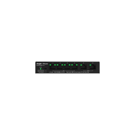 RUIJIE REYEE ETHERNET POE SWITCH 6 (4XPOE) PORTS ETHERNET METAL