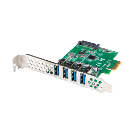 TARJETA PCI EXPRESS LANBERG X1 A 4X USB-A 3,1 GEN1 LOW PROFILE