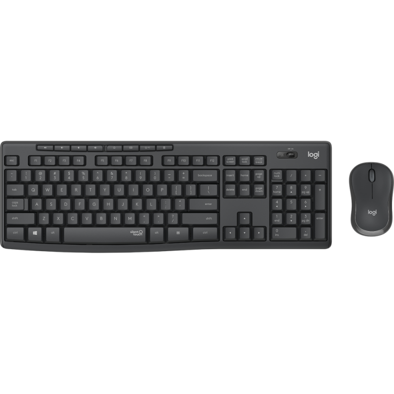 COMBO TECLADO RATON LOGITECH MK295 RF INALAMBRICO NEGRO