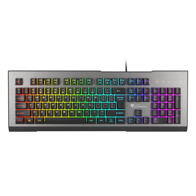 TECLADO GAMING GENESIS RHOD 500 RGB RETROILUMINADO ALUMINIO