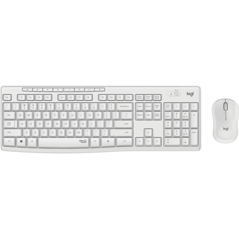 COMBO TECLADO RATON LOGITECH MK295 RF INALAMBRICO BLANCO