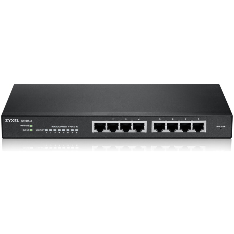 Switch 8 puertos zyxel gs1915 - 8 gigabit