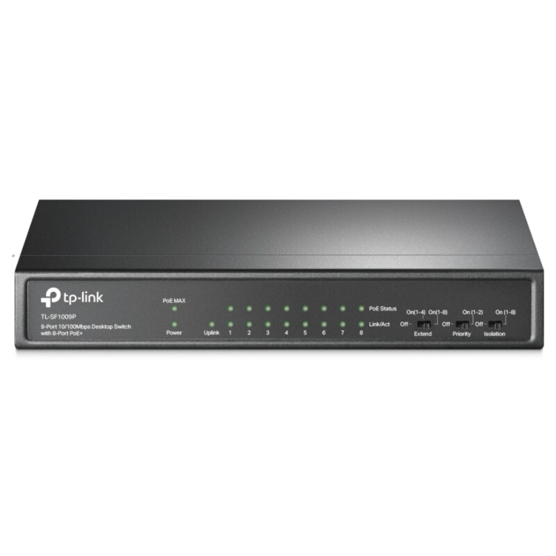 Switch 9 puertos tp - link tl - sf1009p 10