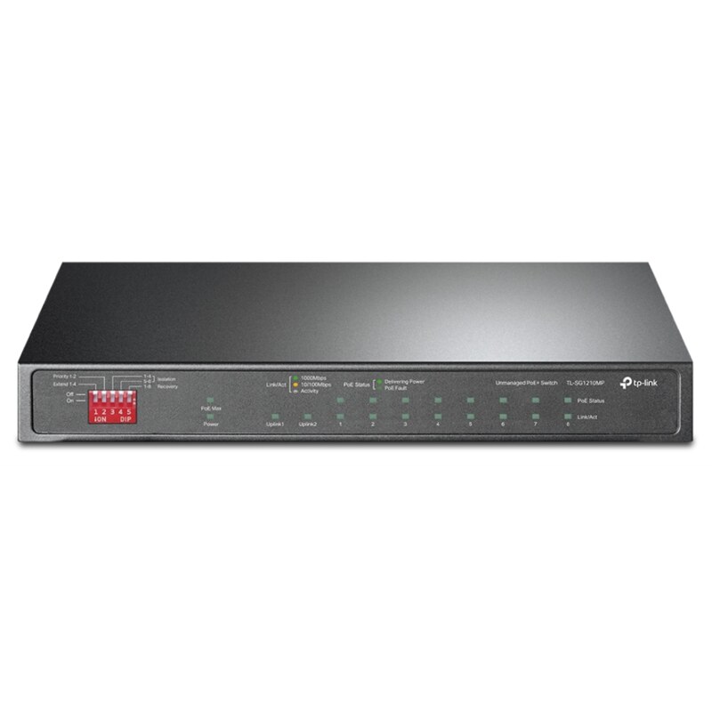 Switch tp - link tl - sg1210mp 10 puertos