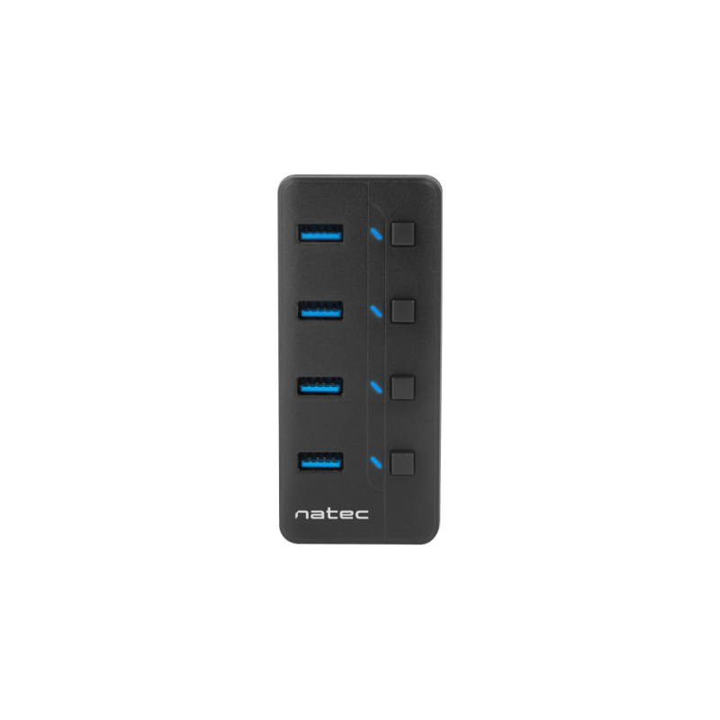 HUB NATEC MANTIS 2 USB 3-0 4 PUERTOS ON OFF CON ALIMENTADOR