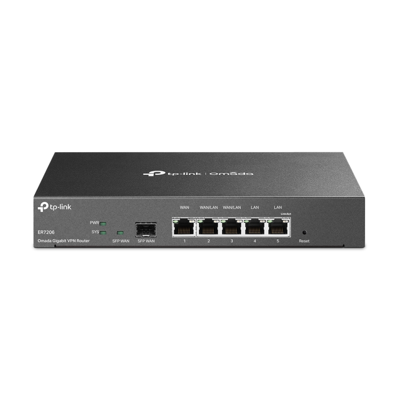 ROUTER TP LINK OMADA TL-ER7206 - 1x1G WAN, 2x1G WANLAN, 1xSFP WAN