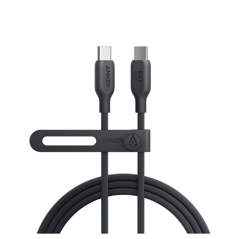 CABLE ANKER 543 USB-C A USB-C CABLE BIO-BASED 1,8M 140W NEGRO