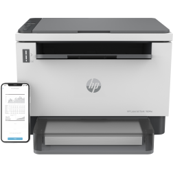 Multifunción Recargable Láser Monocromo HP Laserjet Tank 1604w WiFi- Blanca