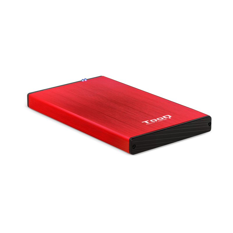 CAJA EXTERNA TOOQ TQE-2527R 2,5" 9,5 MM SATA USB 3-0-3-1 ROJO