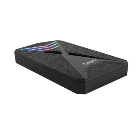 Caja Externa Gaming para Disco Duro de 2-5" TooQ TQE-2550RGB- USB 3-1- Sin tornillos