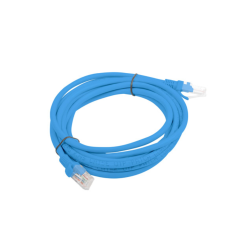 CABLE RED LANBERG LATIGUILLO CAT-6 UTP 3M AZUL FLUKE PASSED